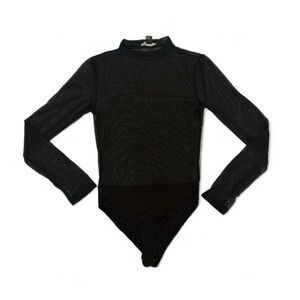 Forever 21 Black Mesh Top